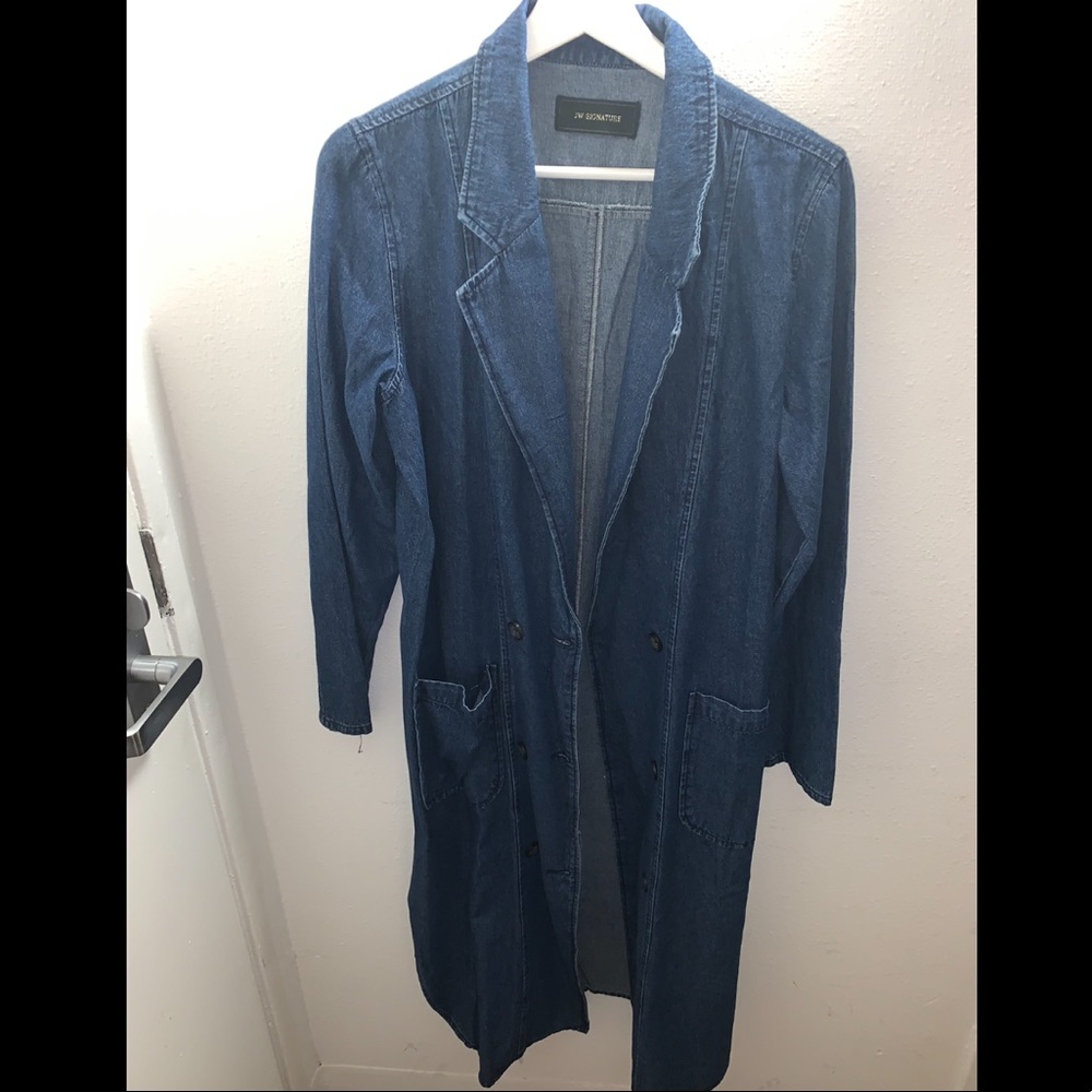 Long jean throw over